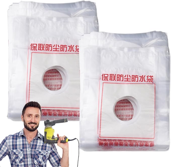 Electric Hammer Dust Bag – Drill Dust Sealr, Hole Saw Catcher | 100PCS Fine - Image 7