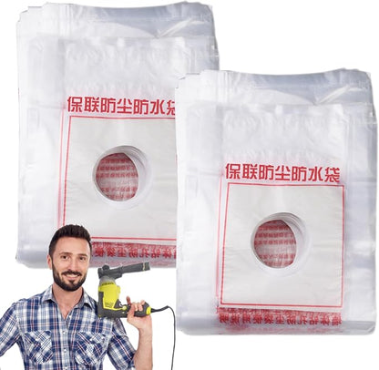 Electric Hammer Dust Bag – Drill Dust Sealr, Hole Saw Catcher | 100PCS Fine - Image 7