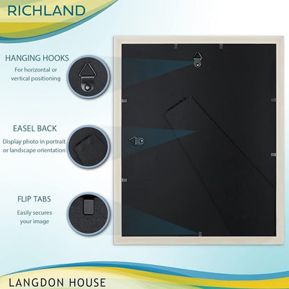 Langdon House 8x10 Picture Frames Contemporary Style Wood-Like Photo Frames - Image 3