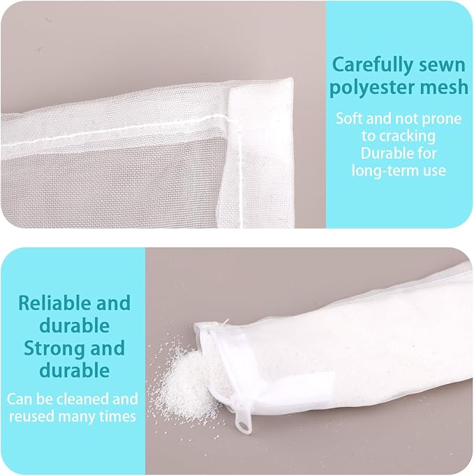 BOXOB 10pcs Aquarium Filter Media Bags, 100 Micron Extra Fine Media Filter - Image 4
