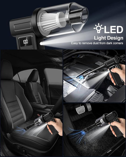 Compressed Electric Air Duster & Handheld Car Vacuum Cleaner 2-in-1-10000mAh - Image 7