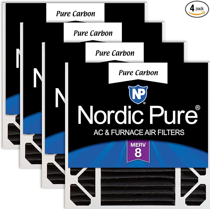 Nordic Pure 20x20x5 Honeywell/Lennox Replacement Odor Reduction Merv 8 Filter 4 by NordicPure