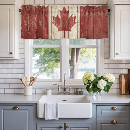 Canada Curtain Valances for Windows, Kitchen Valance Window Treatment - Image 2