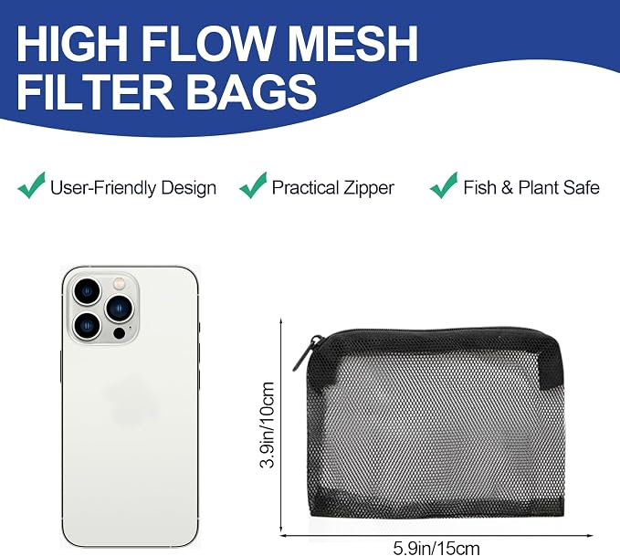 16 Pcs Aquarium Filter Media Bags - Image 3