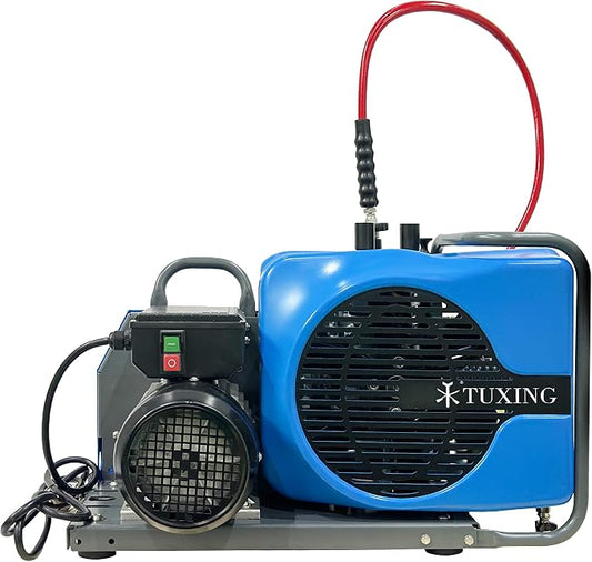 TUXING 4500Psi 300Bar High Pressure Diving Compressor, PCP Air Compressor by TUXING
