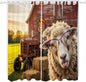 Farm Sheep Living Room Curtains 96 Inch Length, Window Curtains Tab Top by Unknown