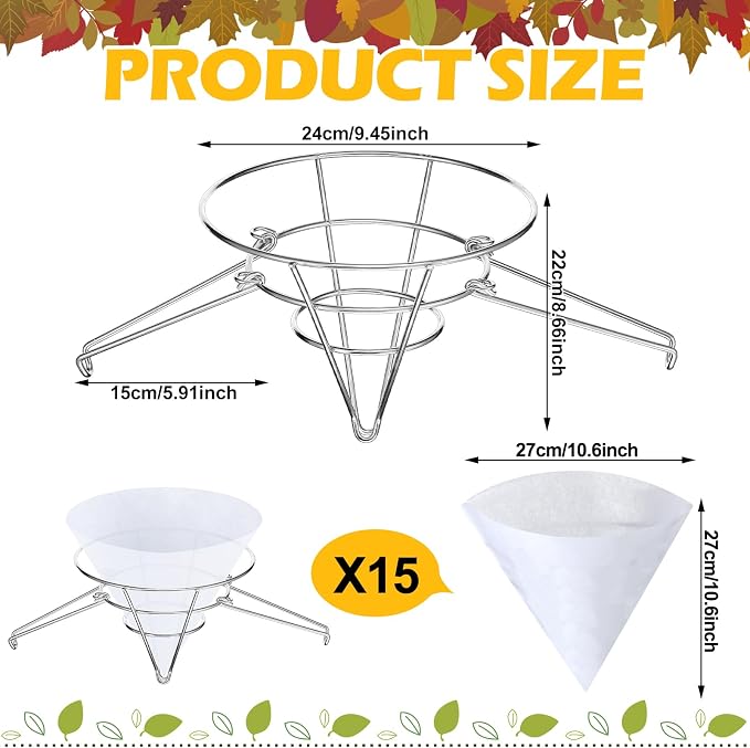Tandefio 16 Pcs Maple Syrup Filter Set 1 Maple Syrup Filter 15 Cloth Filter - Image 2