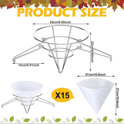 Tandefio 16 Pcs Maple Syrup Filter Set 1 Maple Syrup Filter 15 Cloth Filter - Image 2