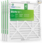24x24x1 Air Filter 4 Pack, MERV 8 Pleated Dust Defense Air Filters Replacement by TrightFilters