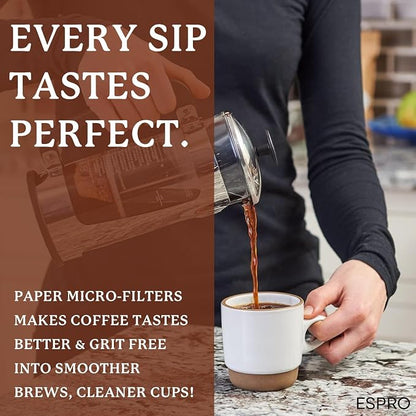 ESPRO 100 Count Coffee Paper Filters - Image 6