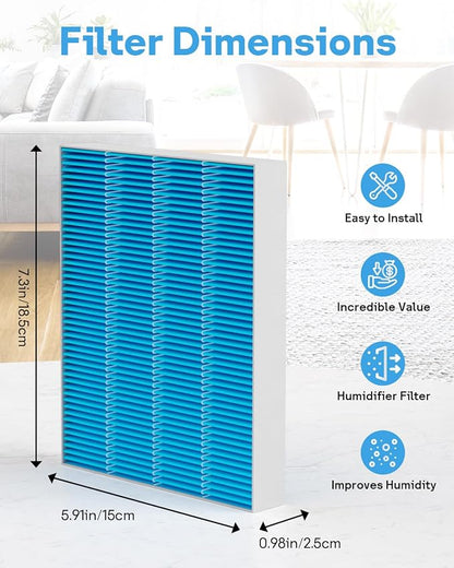12-Pack 6000S Humidifier Wick Filter Replacement - Image 3