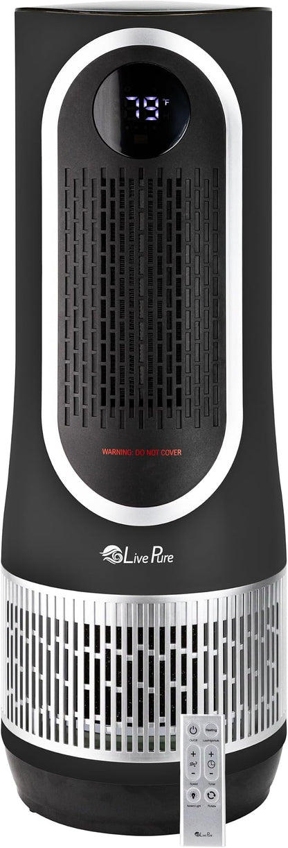 LivePure 3-in-1 LP500 Clean Heat Air Purifier & Electric Heater – Oscillating by LivePure