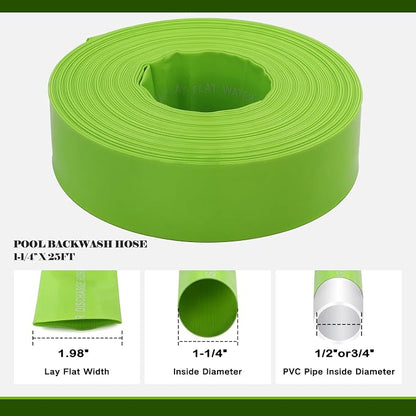 Eastrans 1-1/4'' x 25 FT Pool Backwash Hose - Image 2