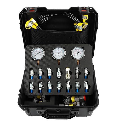 SINOCMP Hydraulic Pressure 3 Gauges Test Kit by SINOCMP