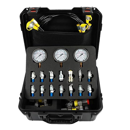 SINOCMP Hydraulic Pressure 3 Gauges Test Kit by SINOCMP