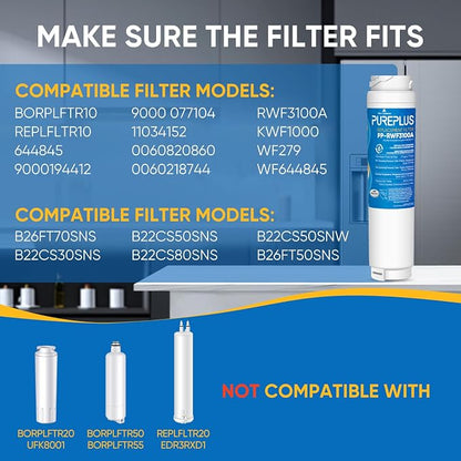 PUREPLUS 9000194412 Refrigerator Water Filter Replacement - Image 2