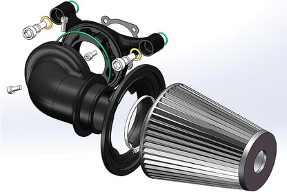 Big Sucker cone Air filter intake by ForHarleyAccessories