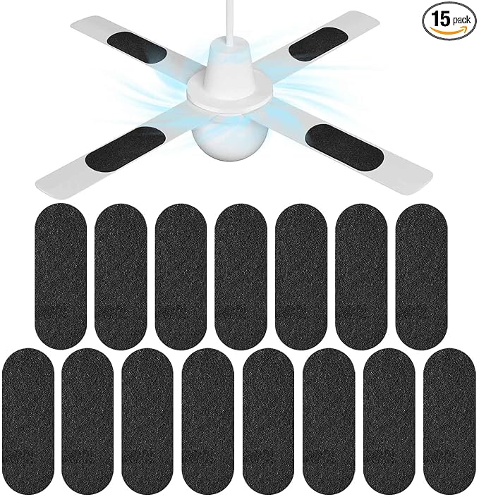 15 Pack Ceiling Fan Filters for Blades, Air Filters by Unknown