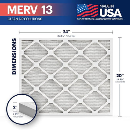 BNX TruFilter 20x24x2 Air Filter MERV 13 - Image 2