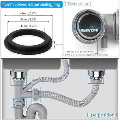 4PCS 45mm Multi-Shape Silicone Sealing Gaskets - Image 2