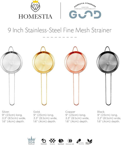 Homestia 2 Piece 3.3" Fine Mesh Strainer - Image 9