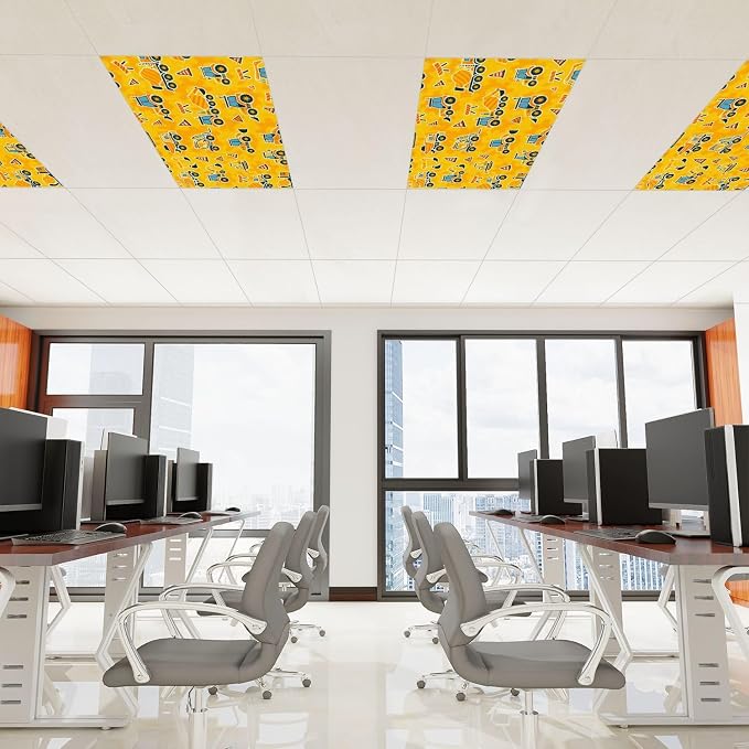 4 Pcs Fluorescent Light Covers for Ceiling Lights Construction Equipment - Image 3