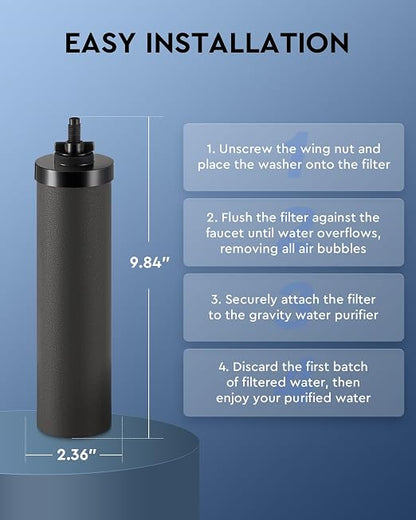 CO-Z Water Filter Replacements, 2 Activated Carbon Water Filters - Image 9