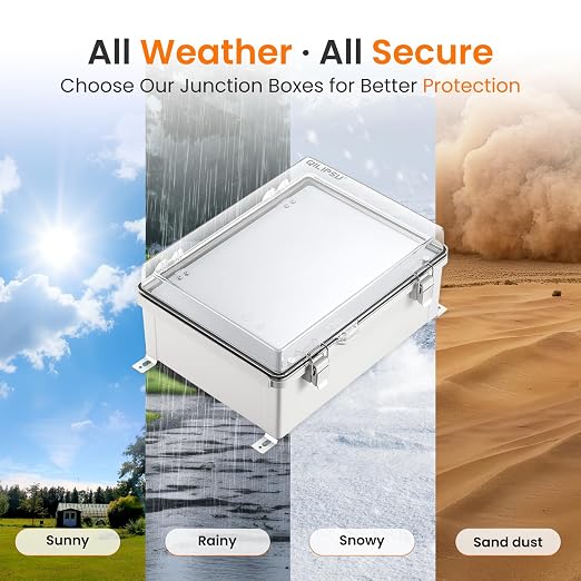 QILIPSU Waterproof Junction Box IP67 Outdoor Plastic Electrical Project - Image 7