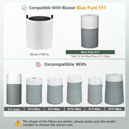 Blue Pure 511 Replacement Filter Compatible - Image 2