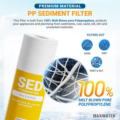 Max Water 2 Stage Whole House 10 inch, Standard Water Filtration System - Image 4