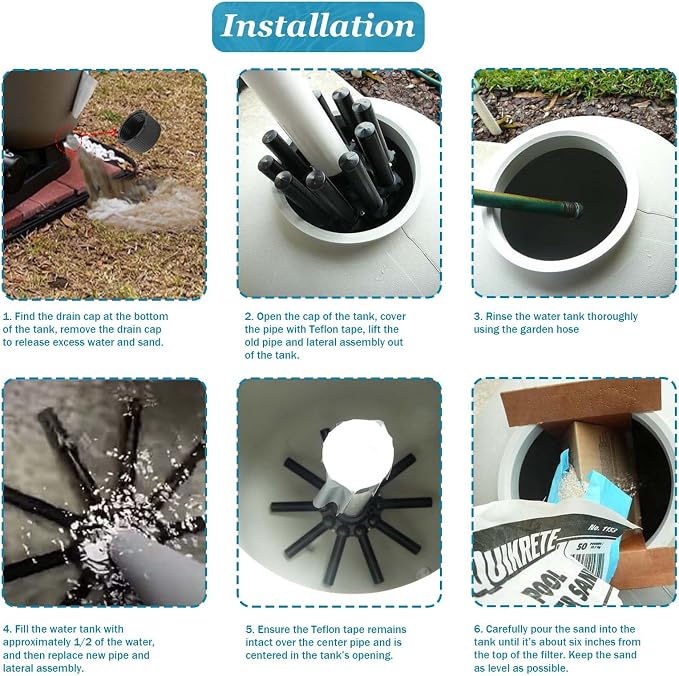 SX180DA Pool Filter Replacement Parts Lateral Assembly - Image 5
