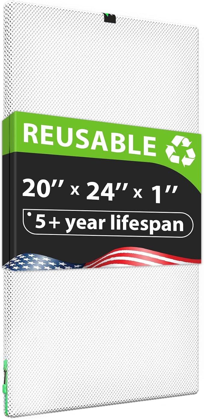 Reair 20x24x1 Air filter, Washable and Reusable Air Filter 20x24x1 by Reair