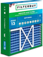 Filterbuy 20x22x5 Air Filter MERV 13 Optimal Smoke & Allergy Defense, Pleated by Filterbuy