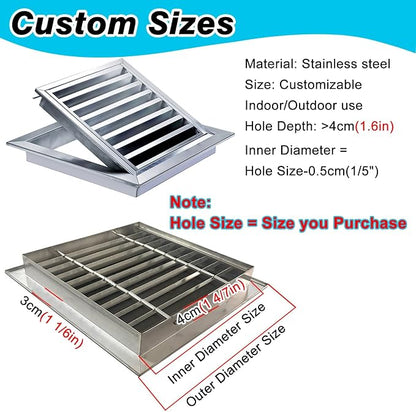 Square Stainless Steel Vent Grille - Image 3