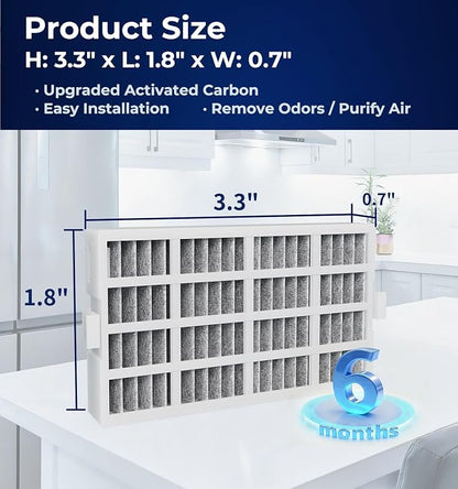 3 PACK W10311524 Refrigerator Air Filter Replacement Compatible - Image 2