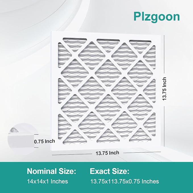 14x14x1 Air Filter MERV 8 AC Furnace Filters MPR 600 Pleated Air Filters - Image 2