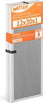 2-Pack 12x30x1 MERV 8 Reusable & Washable Electrostatic Air Filters by BreatheSmartLiveClean