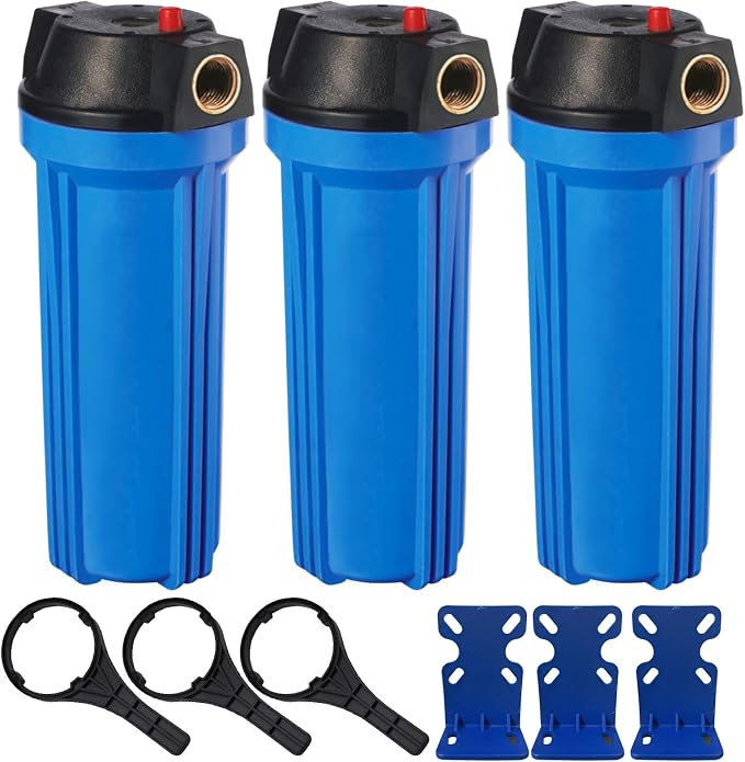 Geekpure 10-Inch Whole House Slim Water Filter Housing by Geekpure