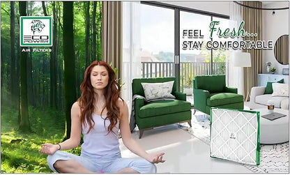 20x25x1 ECO POWER Air Filter MERV 10, Pleated HVAC AC Furnace Air Filters - Image 2