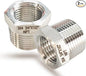 3/4" NPT Male to 1/2" NPT Female Hex Bushing Reducer, 304 Stainless Steel by feyadaperonline