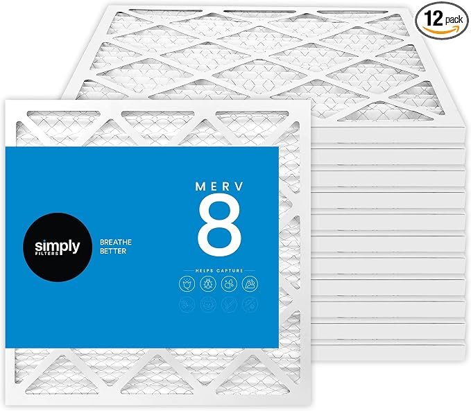 Simply 14x14x1 Air Filter, Merv 8, MPR 600, 12 Pack, Furnace Air Filter by SimplyFilters