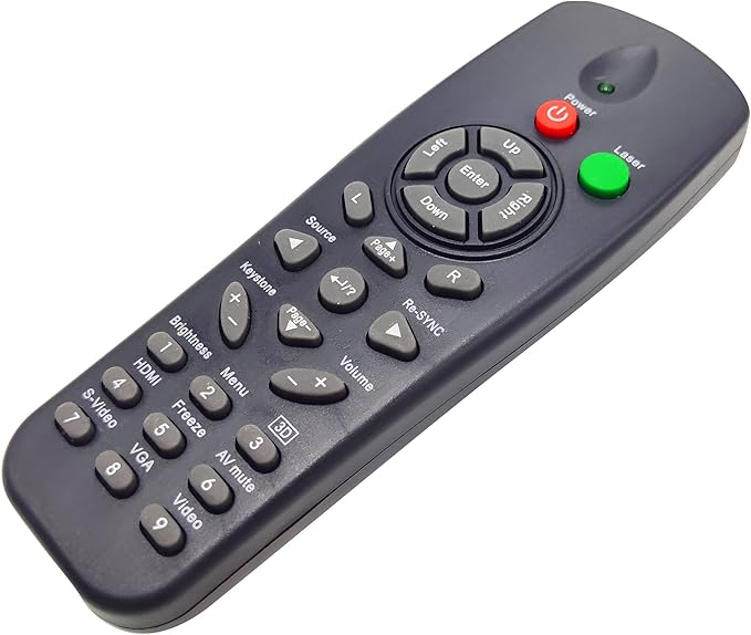 INTECHING BR-5033L Projector Remote Control for Optoma DS219, DS309, DS317, DS327, DS329, DS550, DS551, DS611, DX327, DX329, DX550, DX551, DX617, EH1020, TH1060, TX779