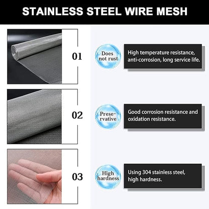 Stainless Steel Woven Wire Mesh, Metal Woven Mesh, 20 Mesh Stainless Steel Air - Image 4