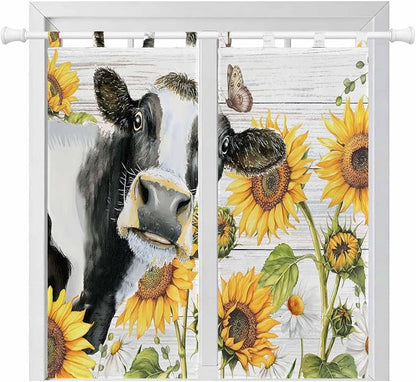 Retro Farmhouse Floral Living Room Curtains 84 Inch Length, Window Curtains Tab by Unknown