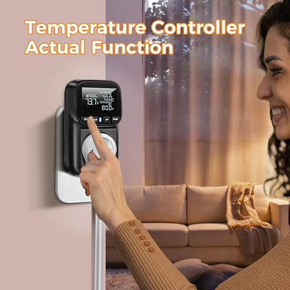 Diymore Digital Temperature Controller Outlet - 1800W Plug-in Thermostat - Image 3