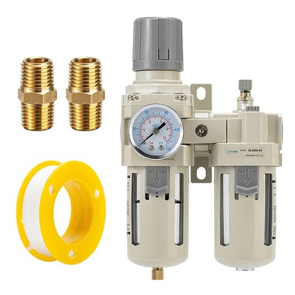 1/2" NPT Air Compressor Oil-Water Separator, Air Pressure Regulator, Compressed by Unknown