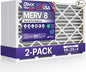 BNX TruFilter 16x25x4 MERV 8 Air Filter 2-Pack by BNX