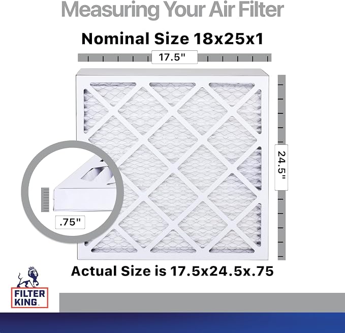 Filter King 18x25x1 Air Filter | 4-PACK | Carbon MERV 8 HVAC Pleated A/C - Image 2