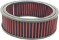 Round Washable Air Filter Cleaner Red Element Replacement Filter Flow Kit by CAIMOTO