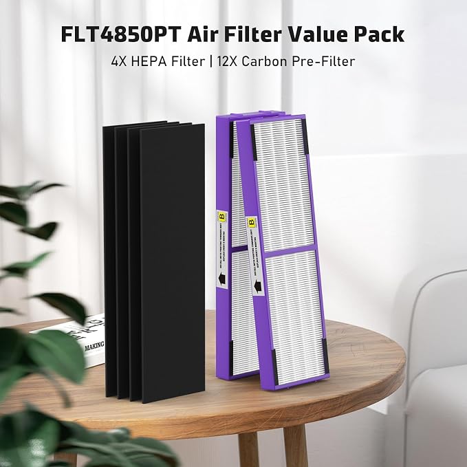 4 Pack FLT4850PT True HEPA Replacement Filter B, - Image 6
